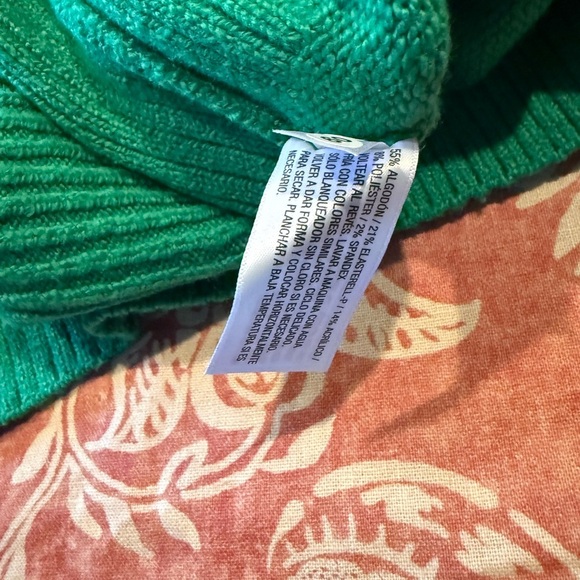 NWT a new day Vibrant Green Cowl Neck Dropped Shoulder Sweater SZ L - Picture 8 of 13